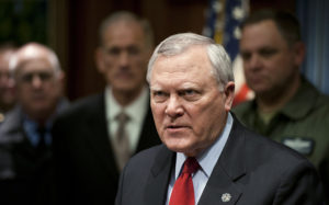 ATLANTA, GA - FEBRUARY 11:  Georgia Gov. Nathan Deal answers questions from the media during a news conference at the Capitol building on February 11, 2014 in Atlanta, Georgia. An ice storm warning has been issued for the area through Thursday, with storms tonight expected to result in heavy ice accumulation. Widespread power outages are expected around Atlanta. (Photo by Davis Turner/Getty Images)